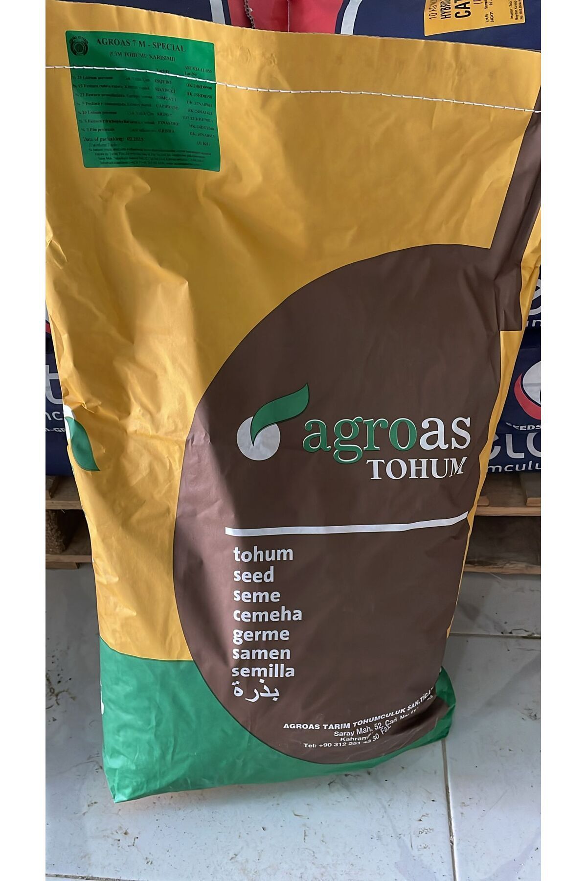 ÇİM TOHUMU 10 KG 7'Lİ KARIŞIM