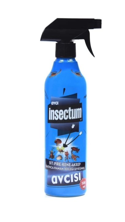 AVCI INSECTUM 500 ML BİT-PİRE-KENE-AKREP-KARINCA-HAMAMBÖCEĞİ-SİVRİSİNEK AVCISI